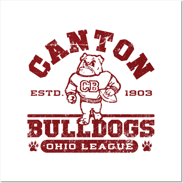 Canton Bulldogs Football Wall Art by MindsparkCreative